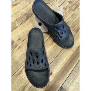 Merrell Sandals Mens 13 Hydro Slide Black Slip On Comfort Low Top Open Toe Flats
